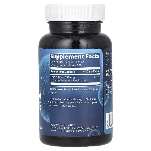 CHROMIUM PICOLINATE - 200 MCG 100 CAP; Compléments alimentaires; Biovitaminaat.