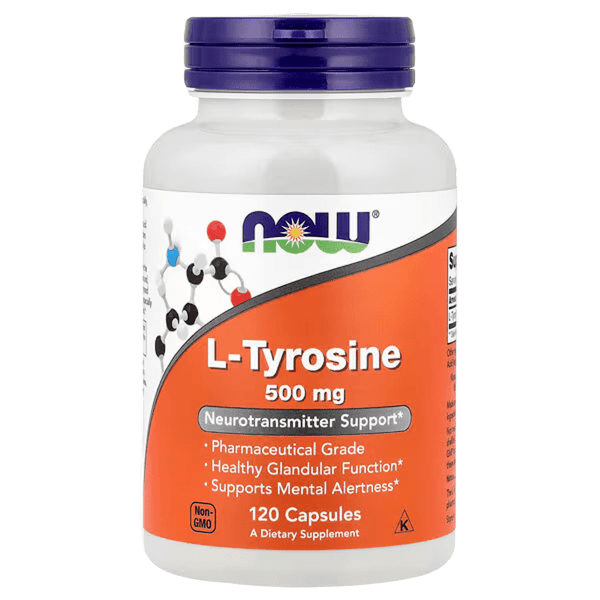 L-TYROSINE - 500 MG 120 CAP, Complements Alimentaires, Biovitaminaat, USA.