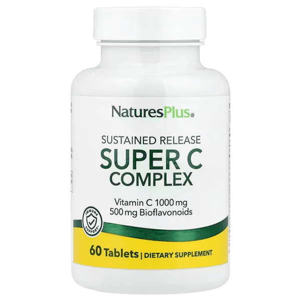 SUPER C COMPLEX - 60 TAB, Complements Alimentaires, Biovitaminaat, USA.
