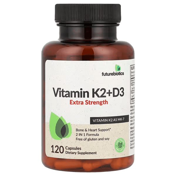 VITAMIN K2+D3 ExtraStrengh - 120 CAP, Complements Alimentaires, Biovitaminaat, USA
